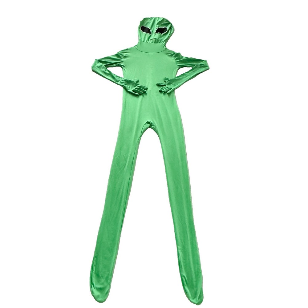 Morphsuits Green Alien Costume Adult Medium Full Body Zentai Halloween Bodysuit